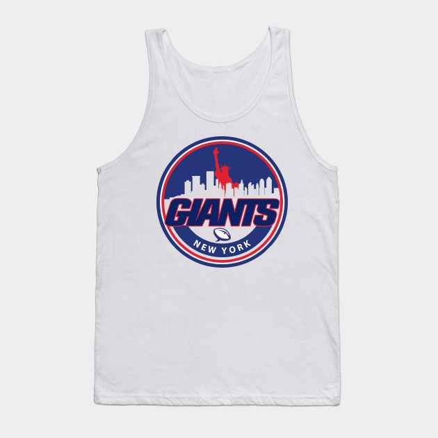 New York Giants Football Tank Top by cInox